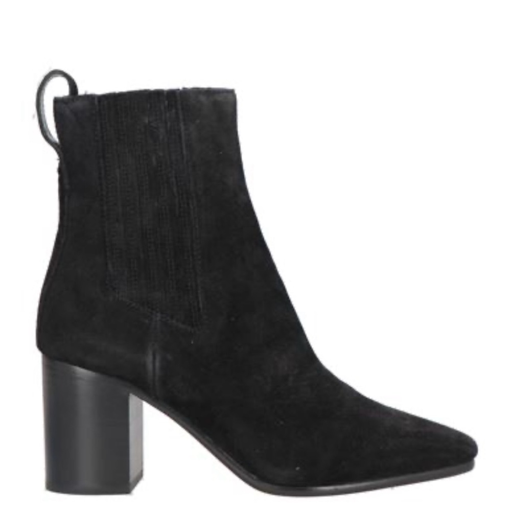 Rag & Bone Chelsea Square Toe Black Heeled Boots